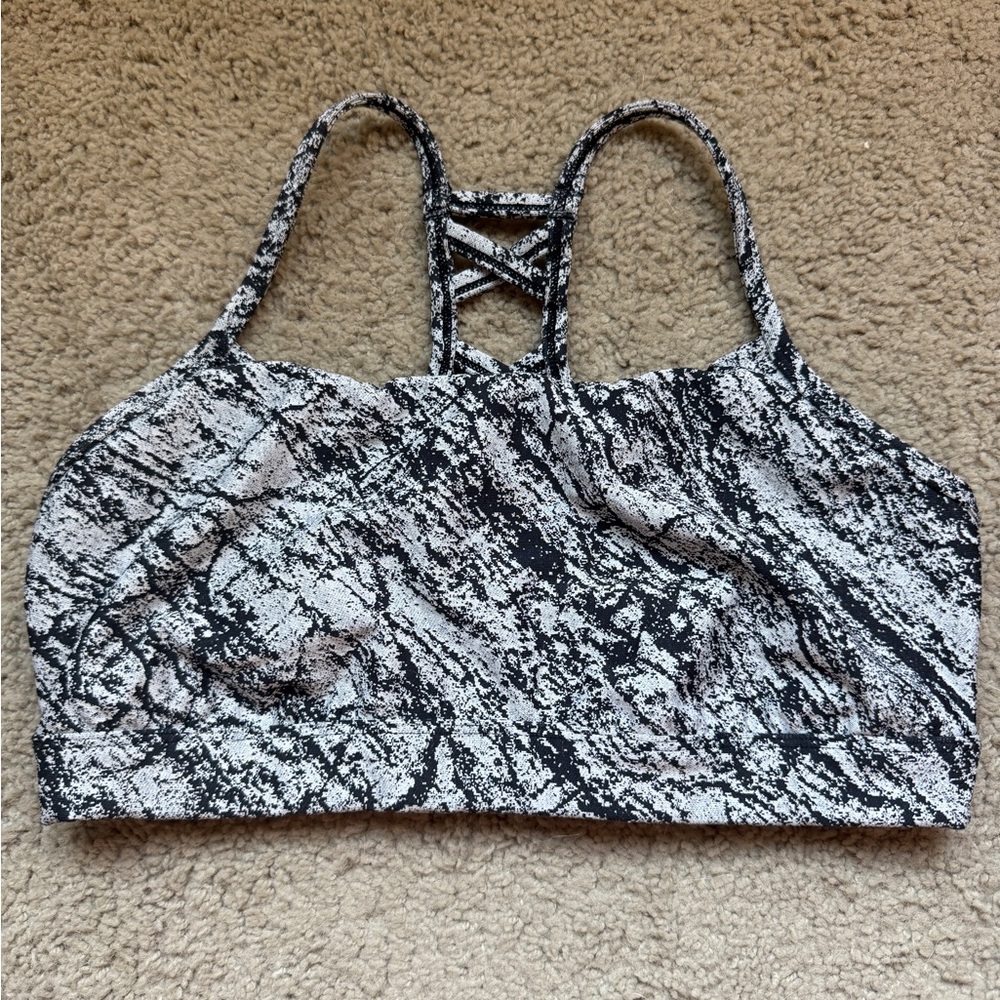 All in Motion Marble Pattern Sports Bra
